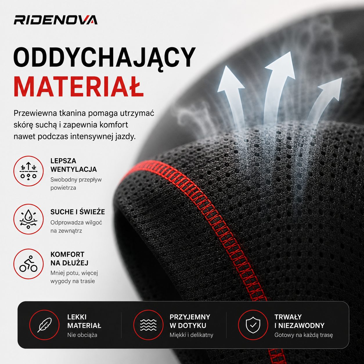 Spodenki Rowerowe RIDENOVA™ GEL 3D z Wkładką Żelową